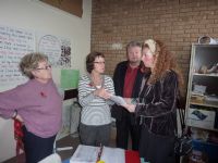 Sunday Club leaders in discussion
